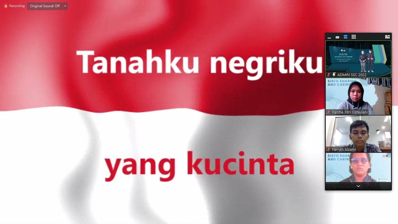 MENYANYIKAN LAGU INDONESIA RAYA